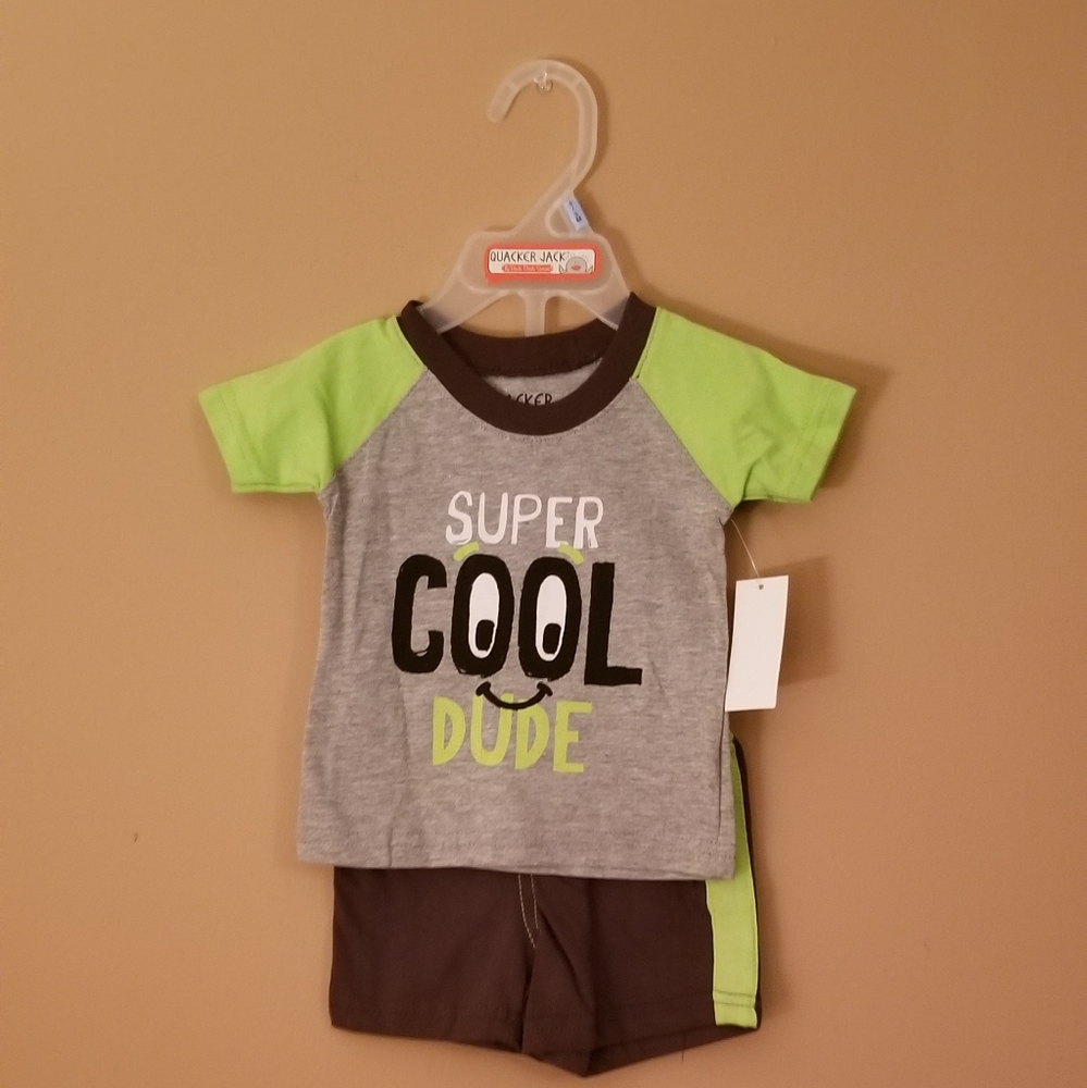 📎NWT Super Cool Dude 2 Pc Short Set